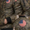 Men’s USA Flag Camouflage Bomber Jacket