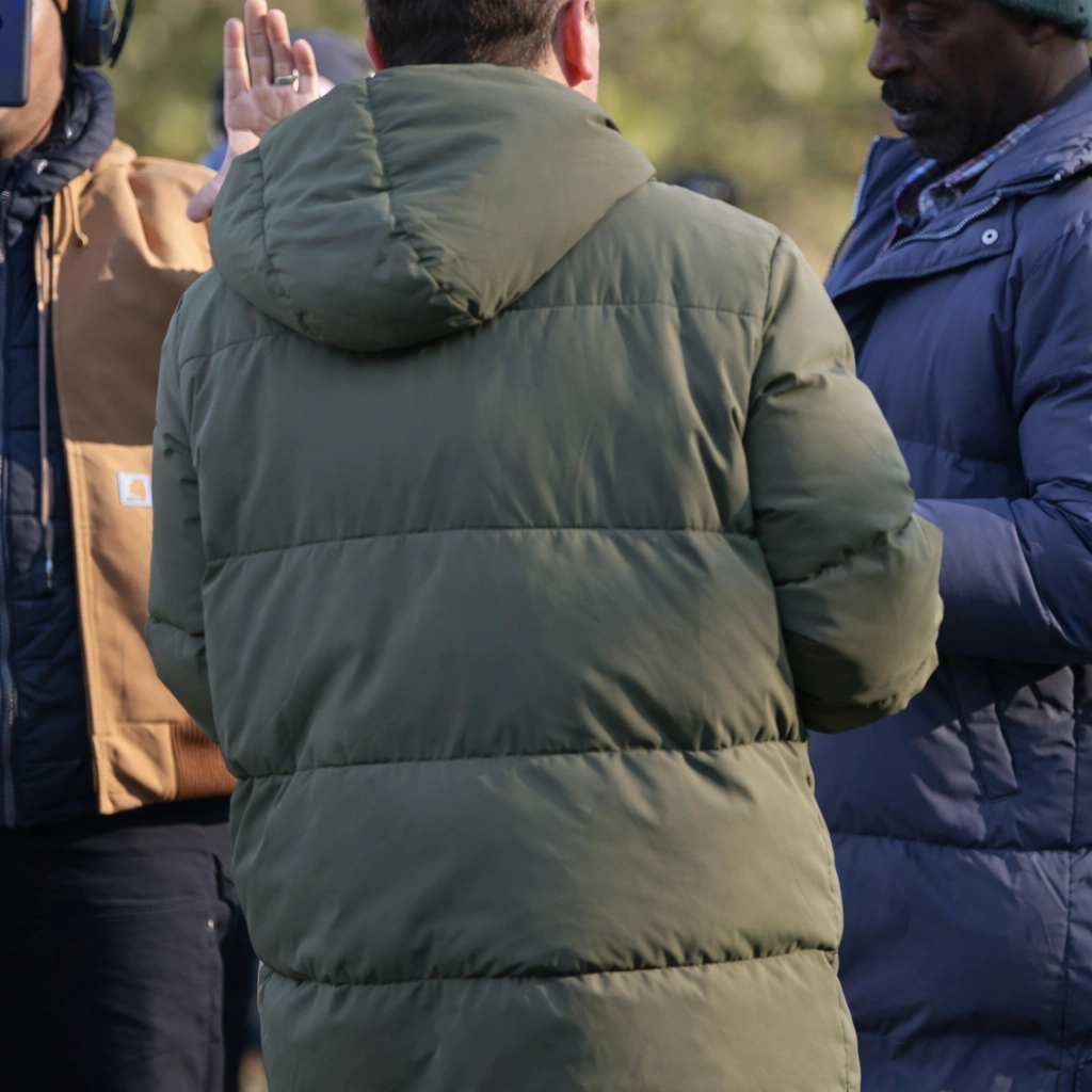 Michael Mosley Signing Tony Raymond Puffer Coat