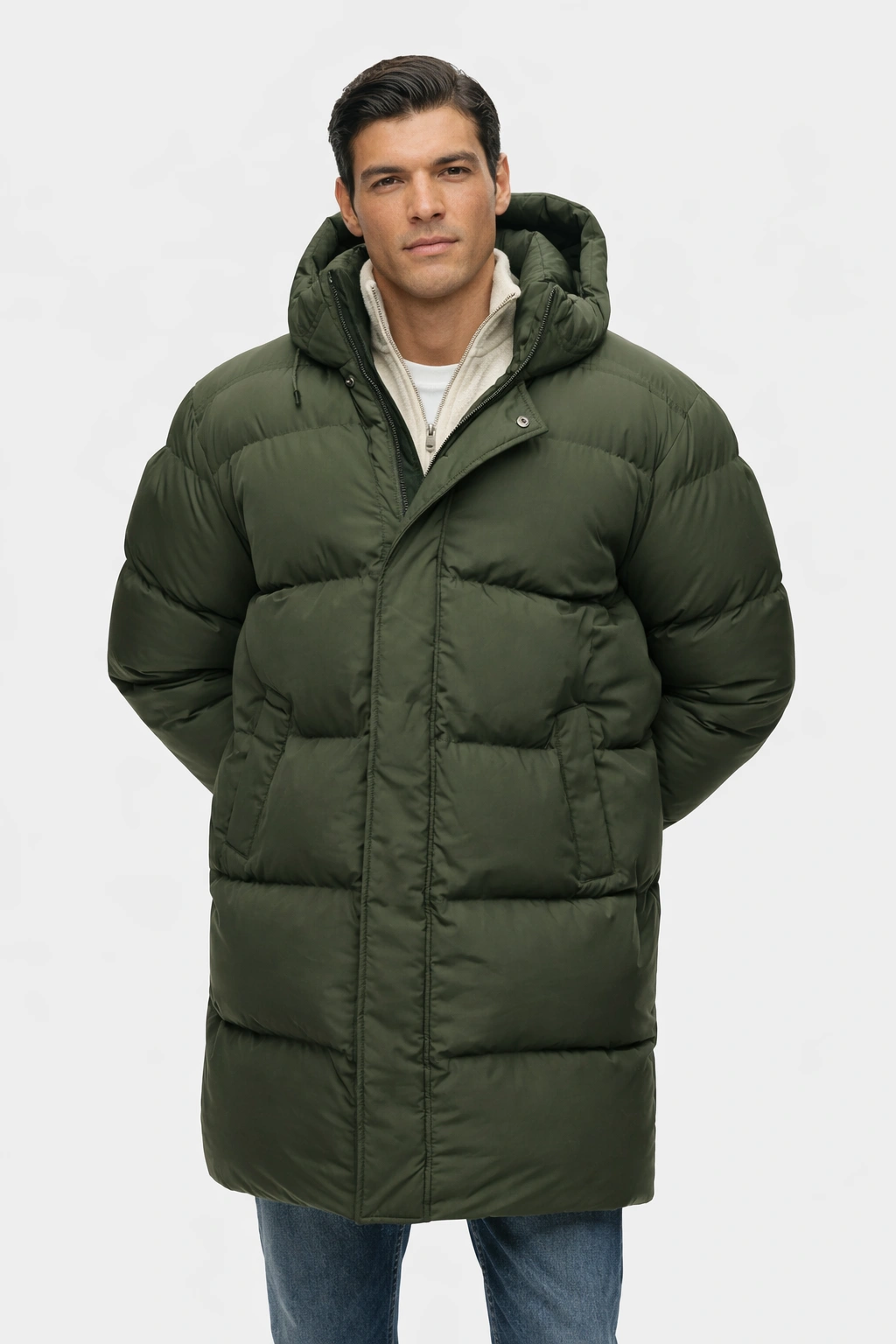 Michael Mosley Signing Tony Raymond Puffer Coat