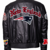 New England Patriots 2026 Black Leather Jacket
