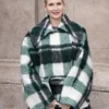PFW 2026 Kelly Rutherford Wrap Coat