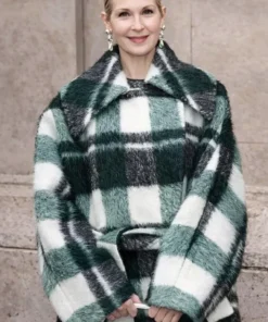 PFW 2026 Kelly Rutherford Wrap Coat