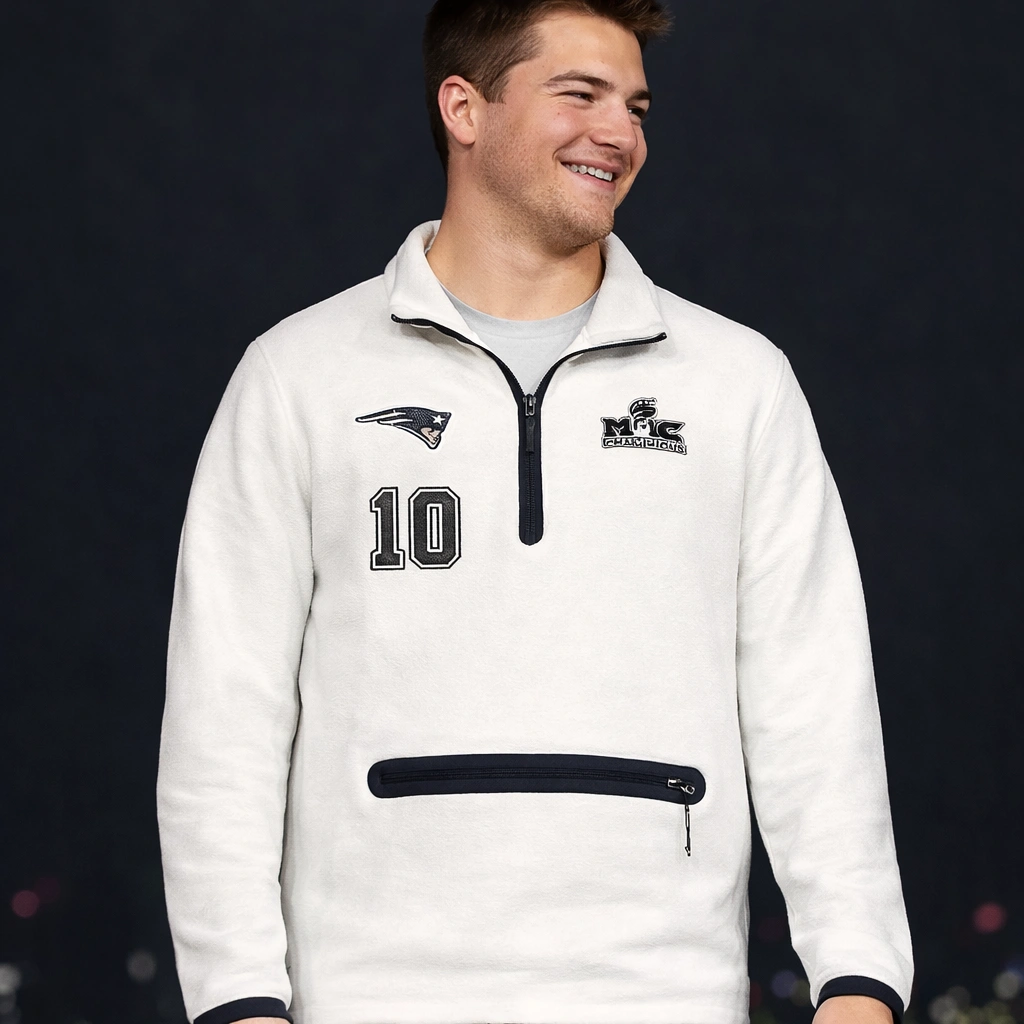 Patriots Drake Maye Super Bowl LX Tech Fleece Jacket