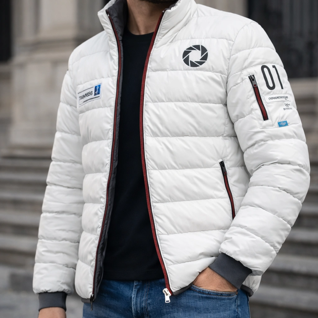 Portal 2 Musterbrand Puffer Jacket
