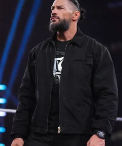Roman Reigns WWE RAW 2026 Black Jacket