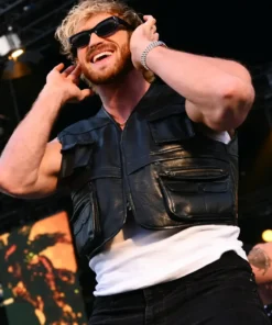 Royal Rumble Kickoff Logan Paul Black Vest