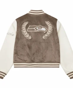 Seattle Seahawks NFL Super Bowl 60 Suede Jacket