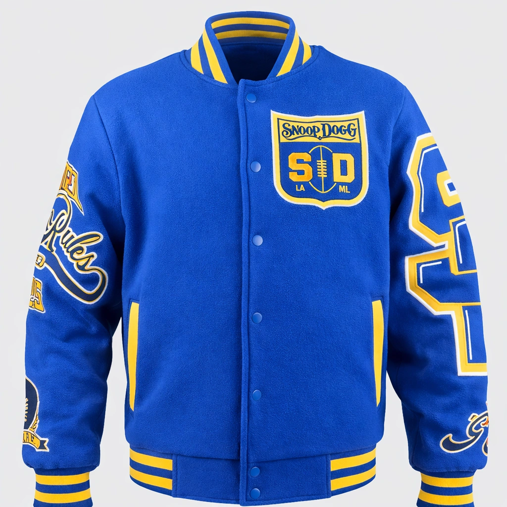Snoop Dogg Limited Edition Blue Bomber Jacket