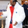 Snoop Dogg Olympics 2026 Shearling Coat