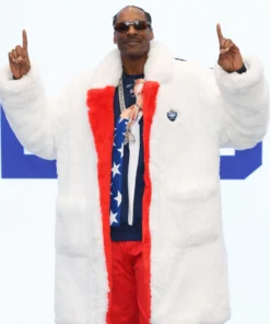 Snoop Dogg Olympics 2026 Shearling Coat