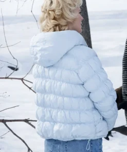 Somedays Pamela Anderson Blue Puffer Jacket