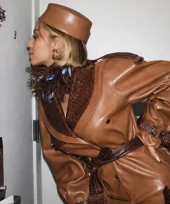 Super Bowl LX Beyonce Leather Coat