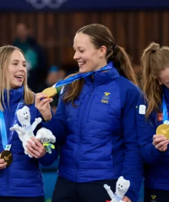 Team Sweden Curling Jacket Winter Olympics 2026