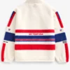 Team USA Cream Faux Shearling Jacket