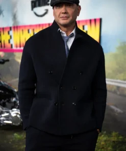 The Wrecking Crew Dave Bautista Black Peacoat