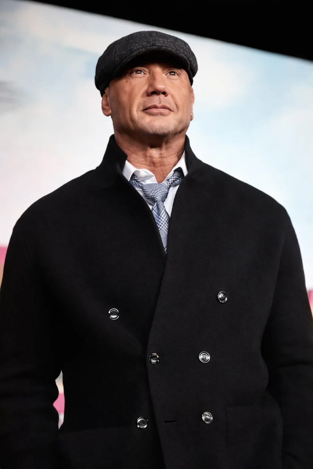 The Wrecking Crew Dave Bautista Black Peacoat