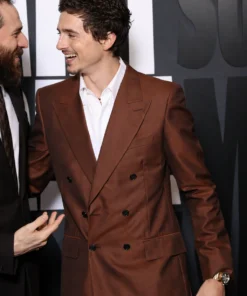 Timothee Chalamet Marty Supreme Brown Suit