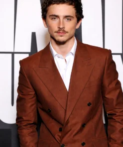 Timothee Chalamet Marty Supreme Brown Suit