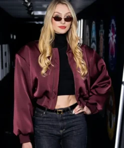 Tunnel Walk Cameron Brink Satin Bomber Jacket