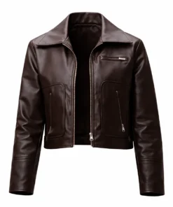 Underground Komiser Pinar Esen Brown Leather Jacket