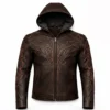 Vecna Inspired Leather Jacket with Hood