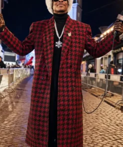Winter Olympics 2026 Snoop Dogg Houndstooth Coat