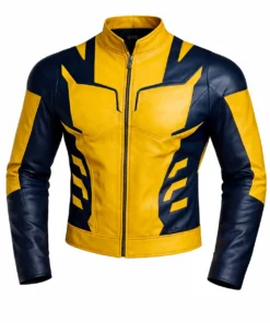 Wolverine Yellow & Blue Leather Jacket