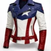 Women’s Captain America Inspired Leather Jacket