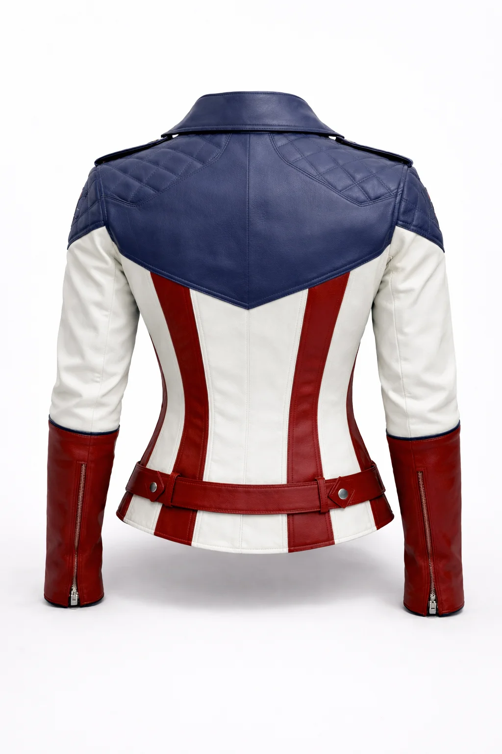Women’s Captain America Inspired Leather Jacket