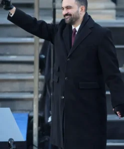 Zohran Mamdani Inauguration Ceremony Wool Coat