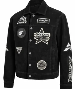 AVIREX x Wrangler Suede Trucker Jacket