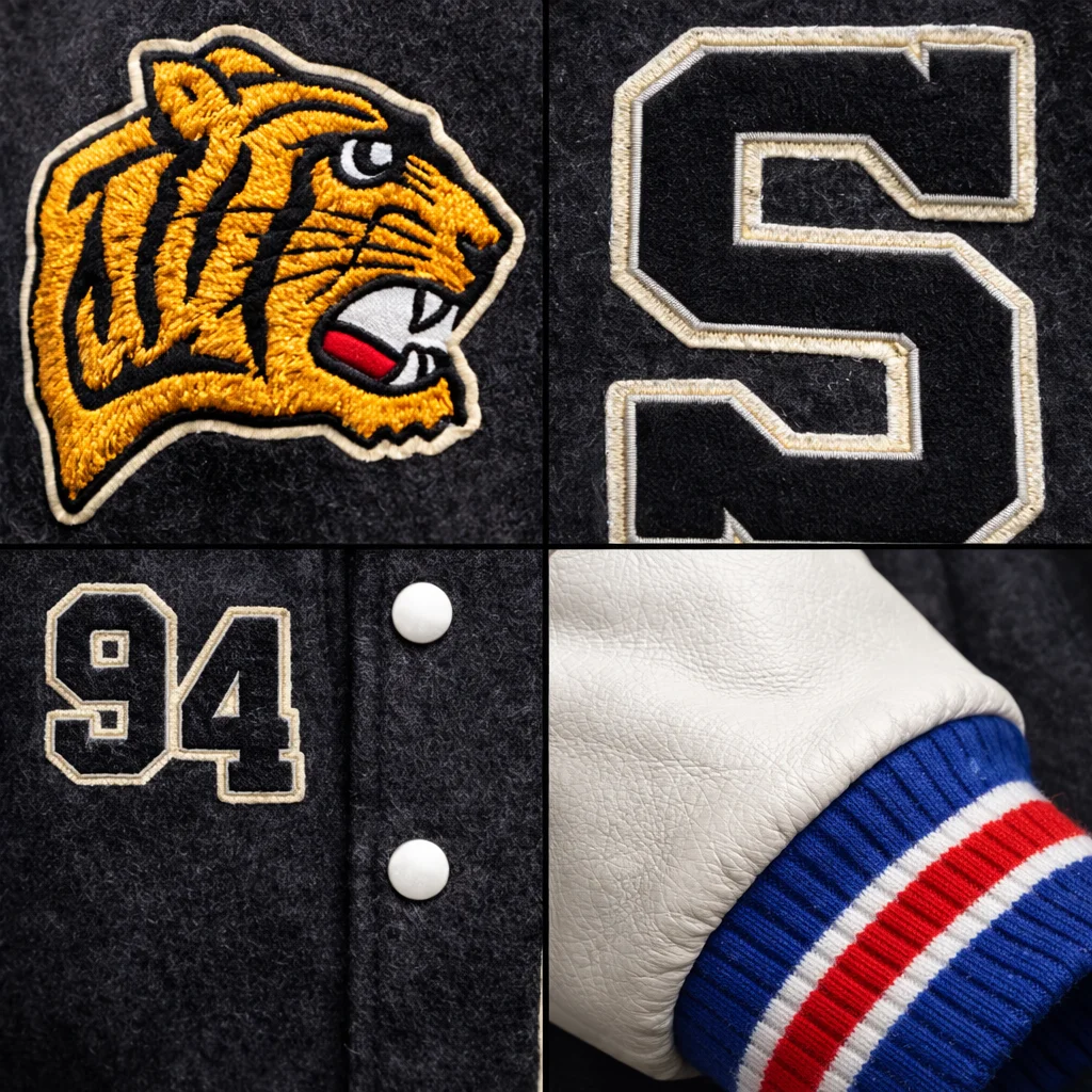 BruceDropEmOff Tiger Supreme Varsity Jacket