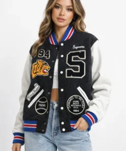 BruceDropEmOff Tiger Supreme Varsity Jacket
