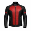 Deadpool Red & Black Leather Jacket
