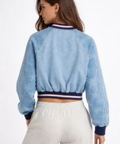 Graphic SST Denim Varsity Bomber Jacket