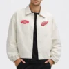 Heathered Bone Detroit Red Wings Coach Jacket