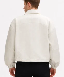 Heathered Bone Detroit Red Wings Coach Jacket