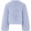 High Potential S02 Morgan Gillory Sky Blue Fur Jacket
