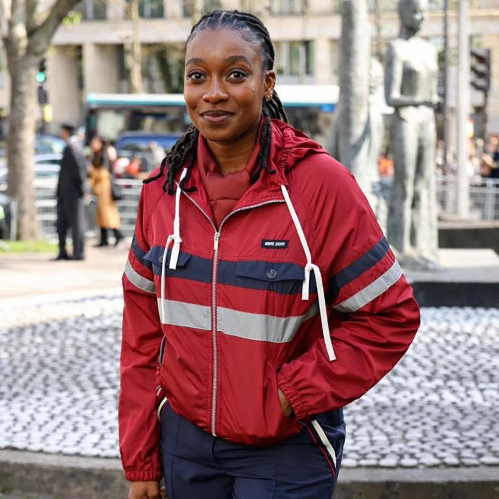 Little Simz Fashion Week Paris Jacket