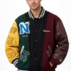 MM6 Supreme Split Varsity Jacket