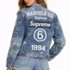 MM6 x Supreme Distressed Denim Jacket