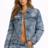 MM6 x Supreme Distressed Denim Jacket