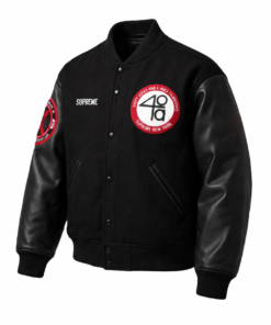 Malcolm X 40 Acres Supreme Varsity Jacket