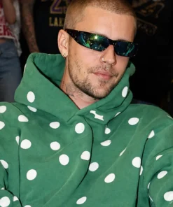NBA Justin Bieber Polka Dot Green Hoodie