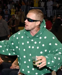 NBA Justin Bieber Polka Dot Green Hoodie