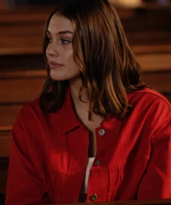 NCIS Sydney S3 Maddison Coluccio Red Denim Jacket