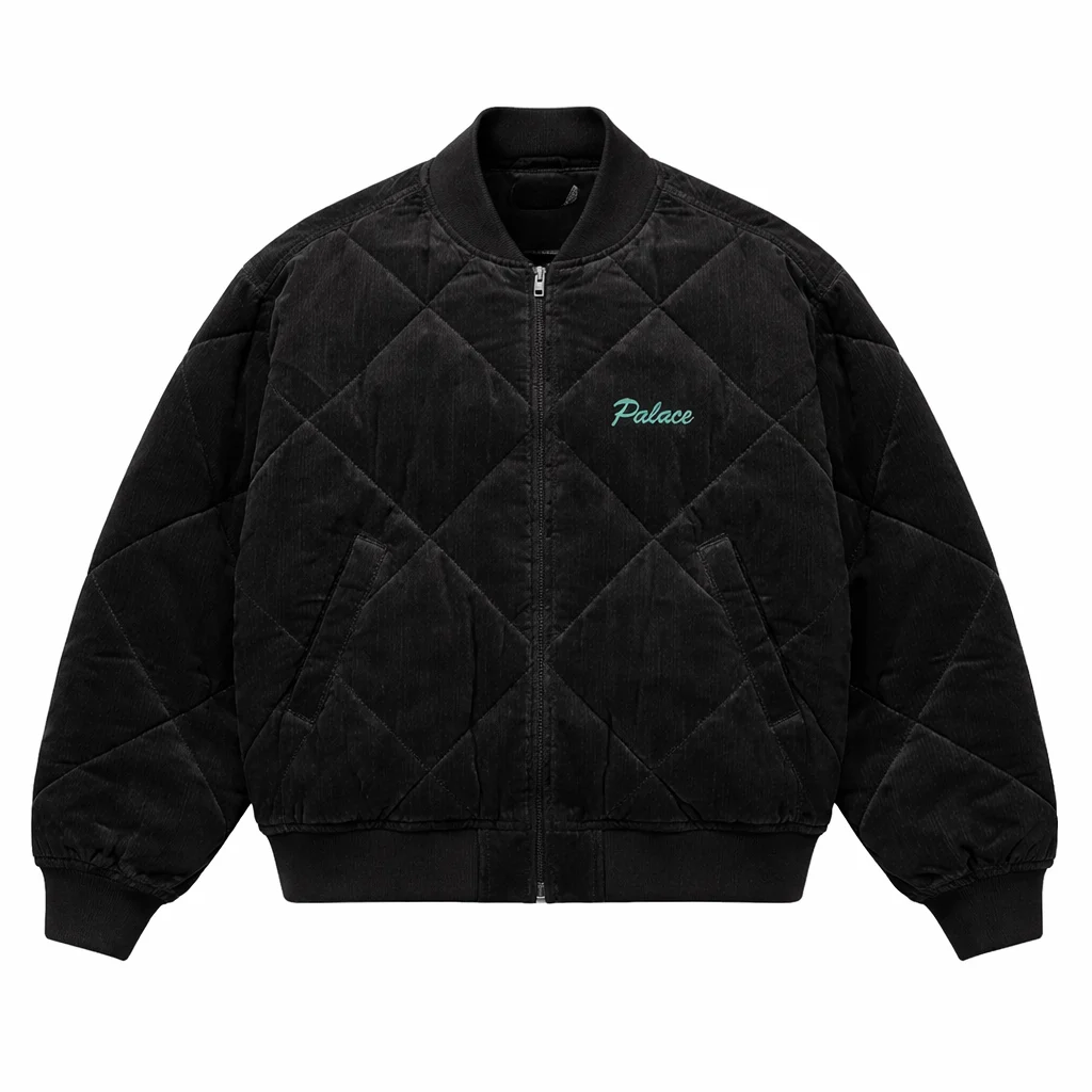 Palace S26 Hungry Raccoon Quilted Bomber Jacket