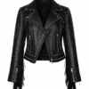 SXSW Premiere Lainey Wilson Black Leather Jacket