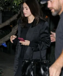 Selena Gomez LA 2026 Oversized Black Blazer