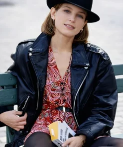 Singles Bridget Fonda Biker Leather Jacket
